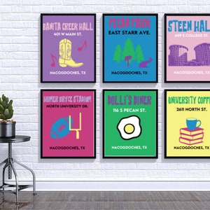 Nacogdoches SFASU Preppy Wall Art Print (SFA stadium)