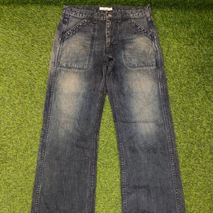 Pantalon en jean paranoïaque vintage US Army Fatigue vintage Undercover hystérique glamour Ppfm Tornado Mart Kapital Streetwear taille 32