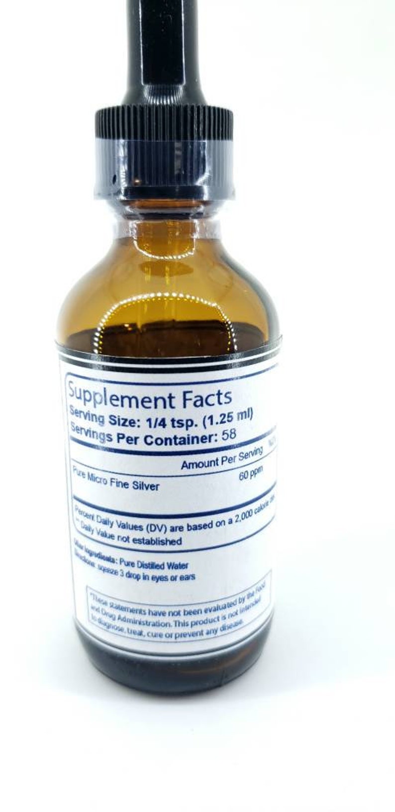 The Hebrew Way Colloidal Silver Water 60ppm Etsy