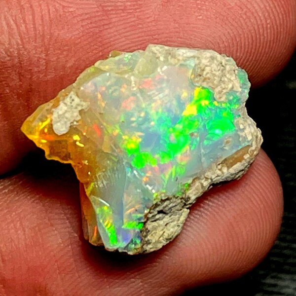 8.50.ct Opal Raw, Crystal Opal Raw, Large Size Opal Raw, Gorgeous Opal Rough Fire Opal Loose Gemstone,Rough  Crystal Opal Raw   17X15MM