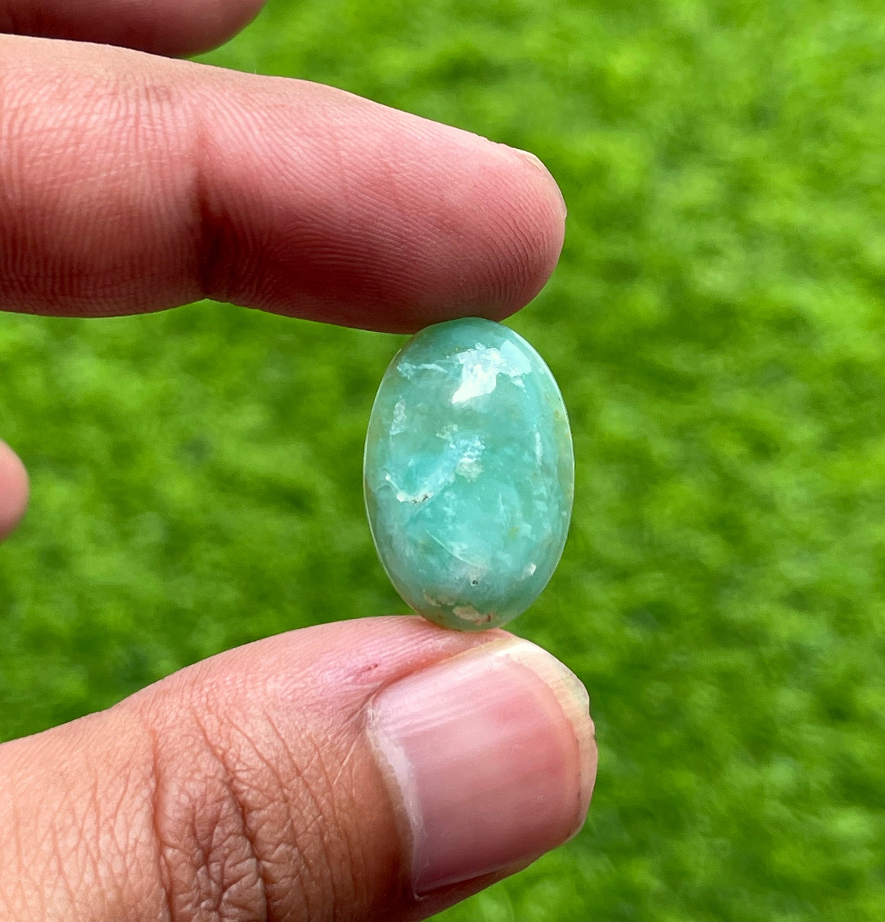 Peruvian Blue Opal Loose Gemstone Cabochon Rarefind Etsy