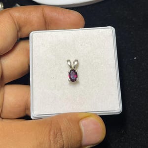 Rubellite Tourmaline Sterling Silver Pendant: October Birthstone Jewelry