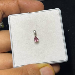 Pink Tourmaline Sterling Silver Pendant: October Birthstone Jewelry