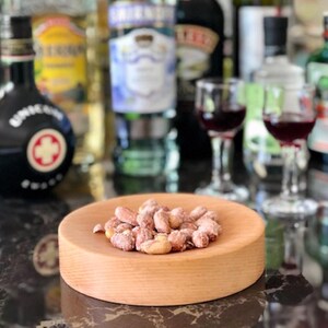 Practical Traditional Textured Presentation Plate | In The Kitchen 15 Cm | From The Solid Beech Tree