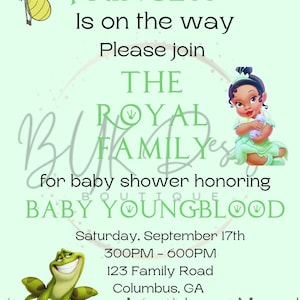 Princess and the Frog Baby Shower D.I.Y
