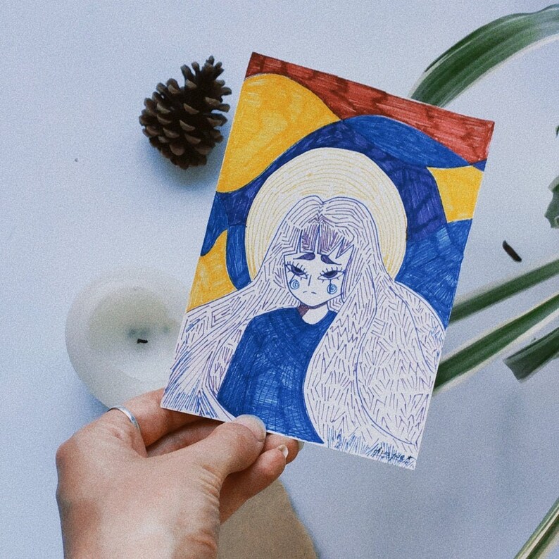Illustration - Holy Sad Girl Illustration - Holy Sad Girl
