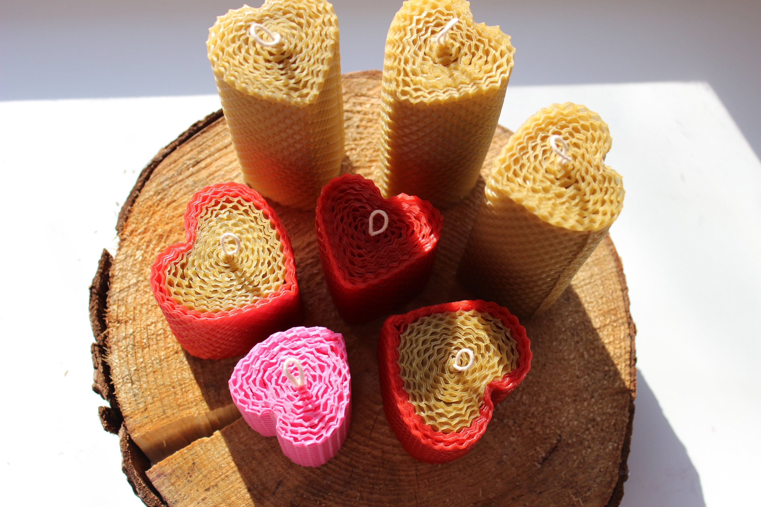 100 Organic Natural Beeswax Candles Honey Candle Classic Etsy