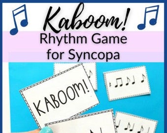 Syncopa Kaboom! Rhythm Game for Piano Lessons, Homeschool Music Class, or Elementary Music