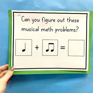 Musical Math Interactive Bulletin Board for Elementary Music, Band ...