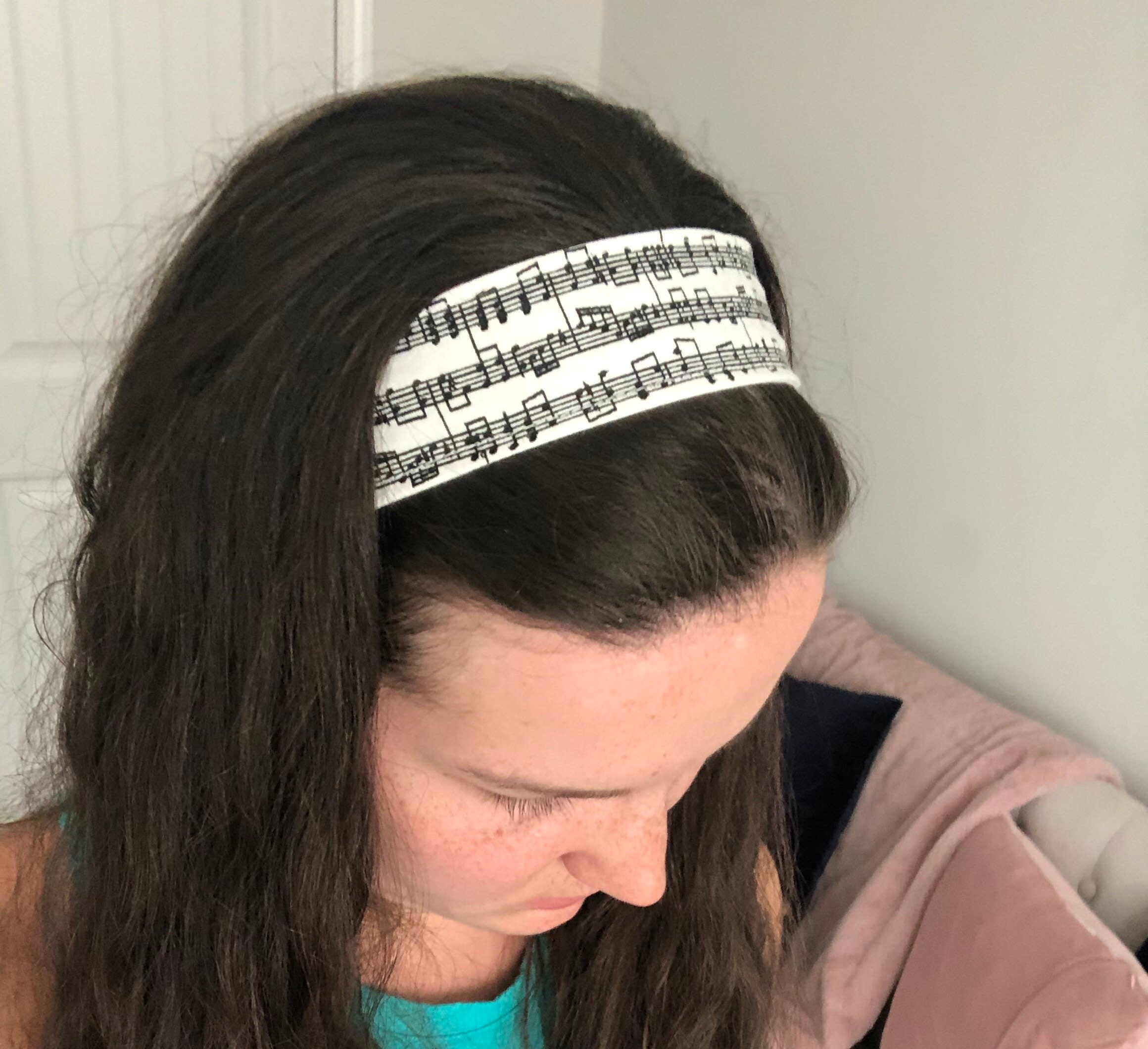 Music Headband Sheet music print cotton headband Non slip Etsy