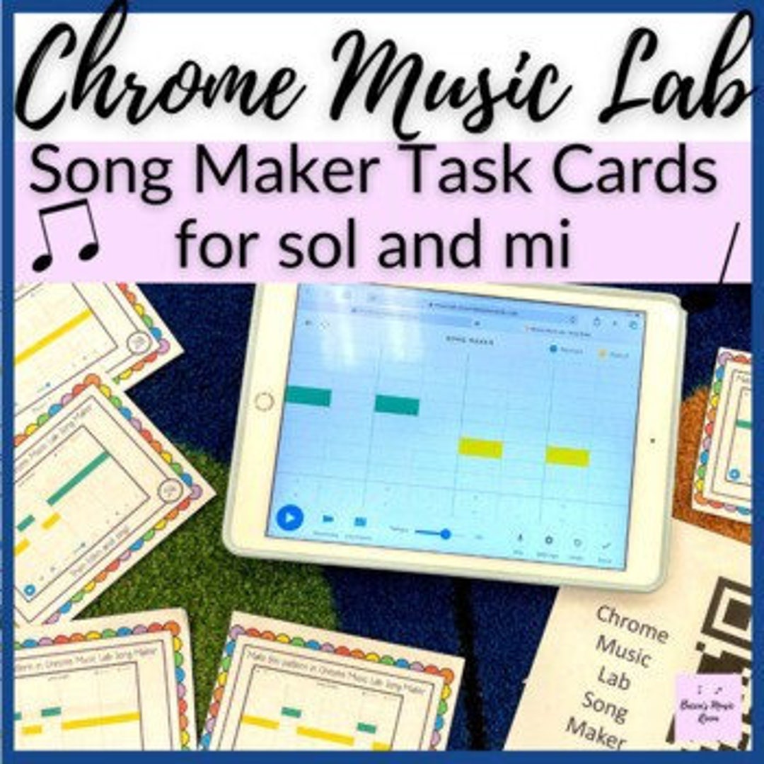 Chrome Music Lab Task Cards for Practicing Sol Mi in Elementary Music