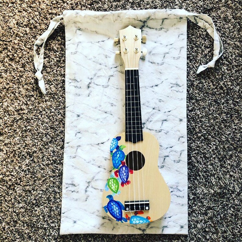 CHOOSE FABRIC Tenor Ukulele Drawstring Bag Made to Order Etsy