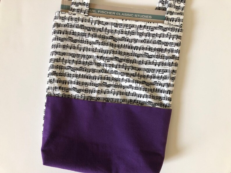 CHOOSE FABRIC Music Book Tote Bag Tote Bag for Music Book Etsy