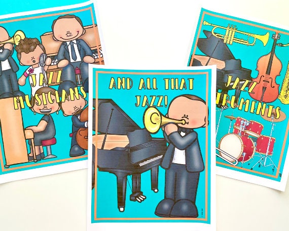 Jazz Printable Activities, Posters, Bulletin Board for Black History ...
