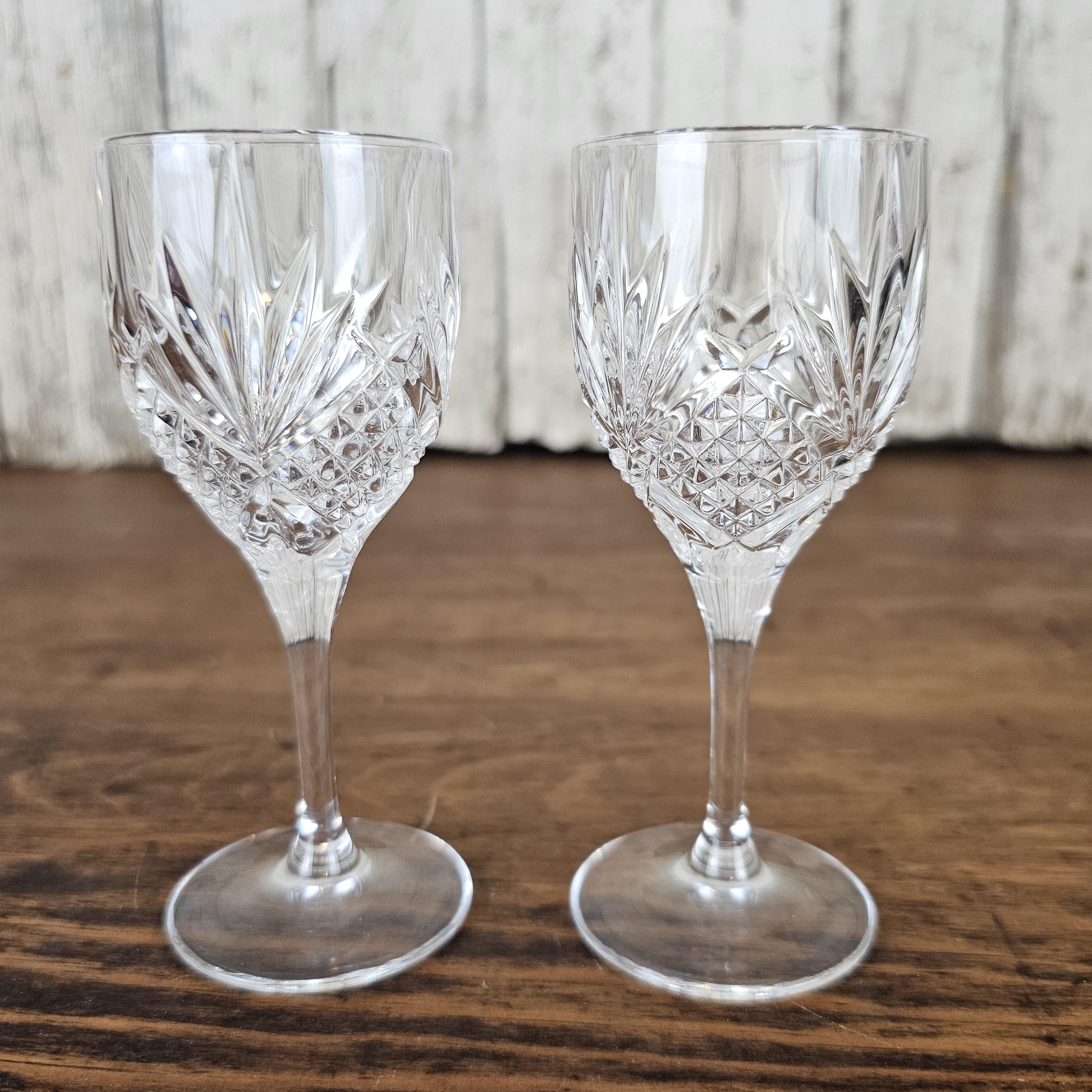 Lot De 2 Verres à Cocktail Cristal Lalique Motif Hibou - France - État Comme Neuf