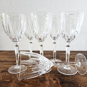 Waterford crystal wine glasses, Vintage crystal wine goblets, Crystal wedding gifts.