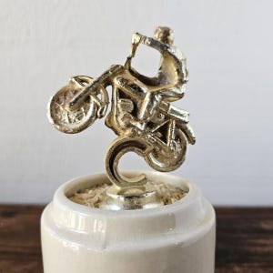Trofeo de motocicleta vintage.