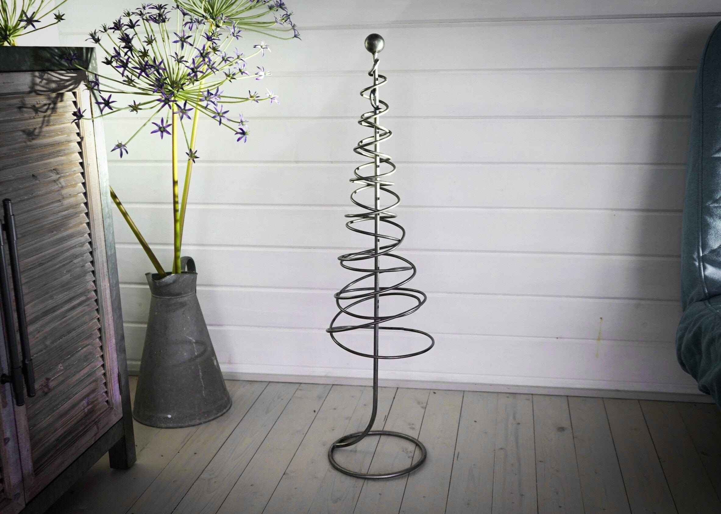 Metal Tree With Stand / Handmade Tree Sculpture / Home Art Etsy