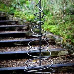 Metal Tree / handmade tree sculpture / garden art decoration / outdoor sculpture / plant supports / handmade welded art afbeelding 2