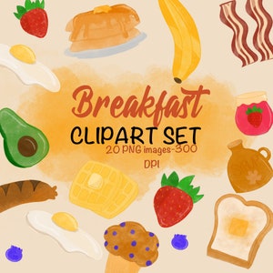 Breakfast Clipart Set