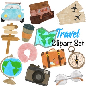 Travel Clipart Set