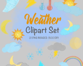 Weather Clipart Set