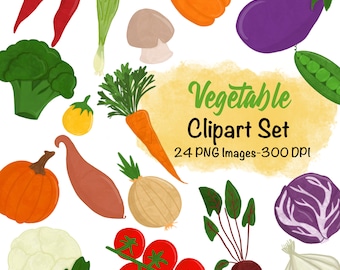 Gemüse Clipart Set