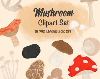 Pilz Clipart Set