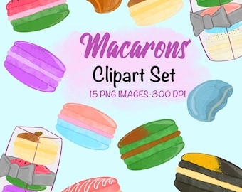 Macaron Clipart Set