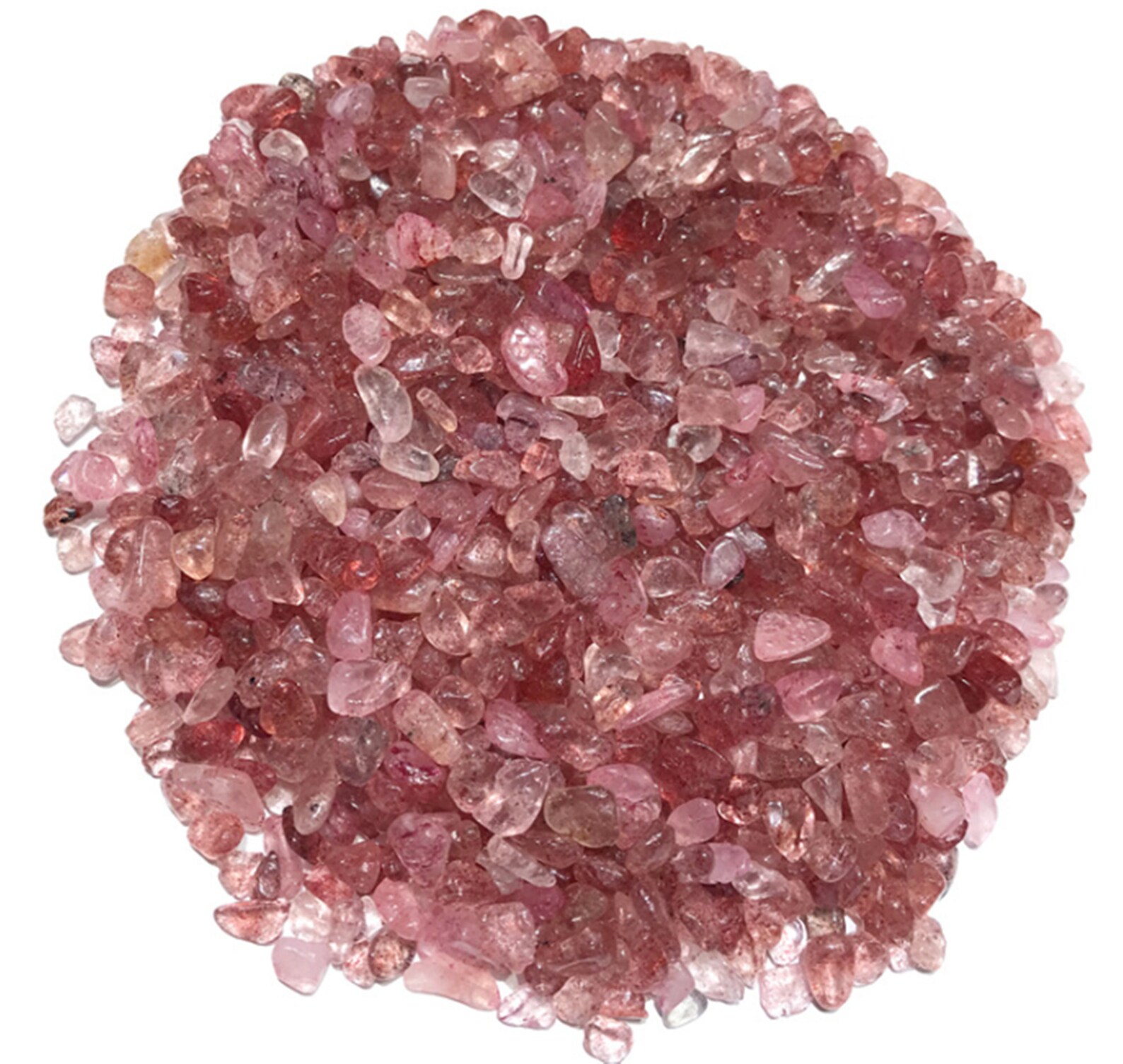 Strawberry Quartz Chips Tiny Strawberry stones Healing Etsy