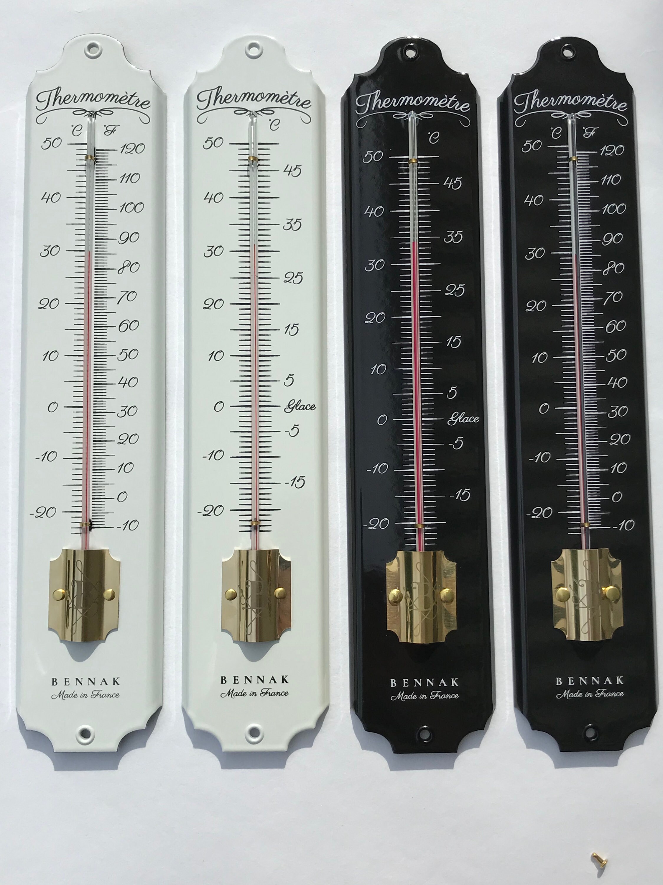 Traditional Thermometer 37 Cm Enamelled in Black in Degrees Etsy UK