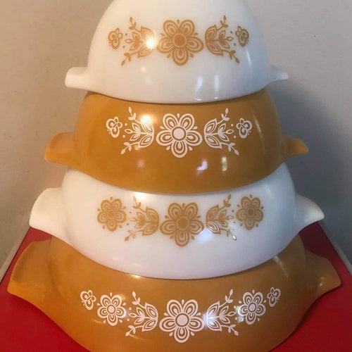 Pyrex Butterfly Gold Cinderella Set 1972 Version Etsy