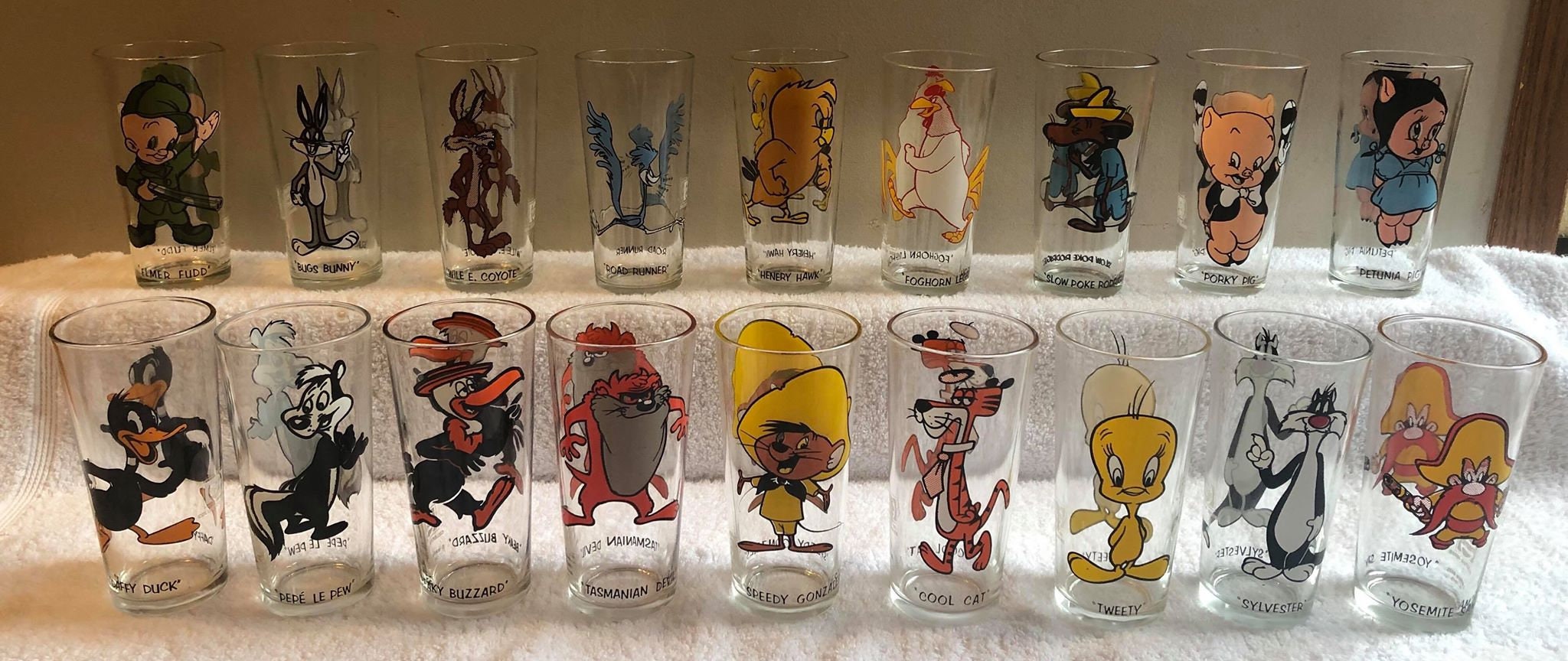 Complete Set of 18 Looney Tune/warner Brothers/pepsi 1973 Glasses - Etsy
