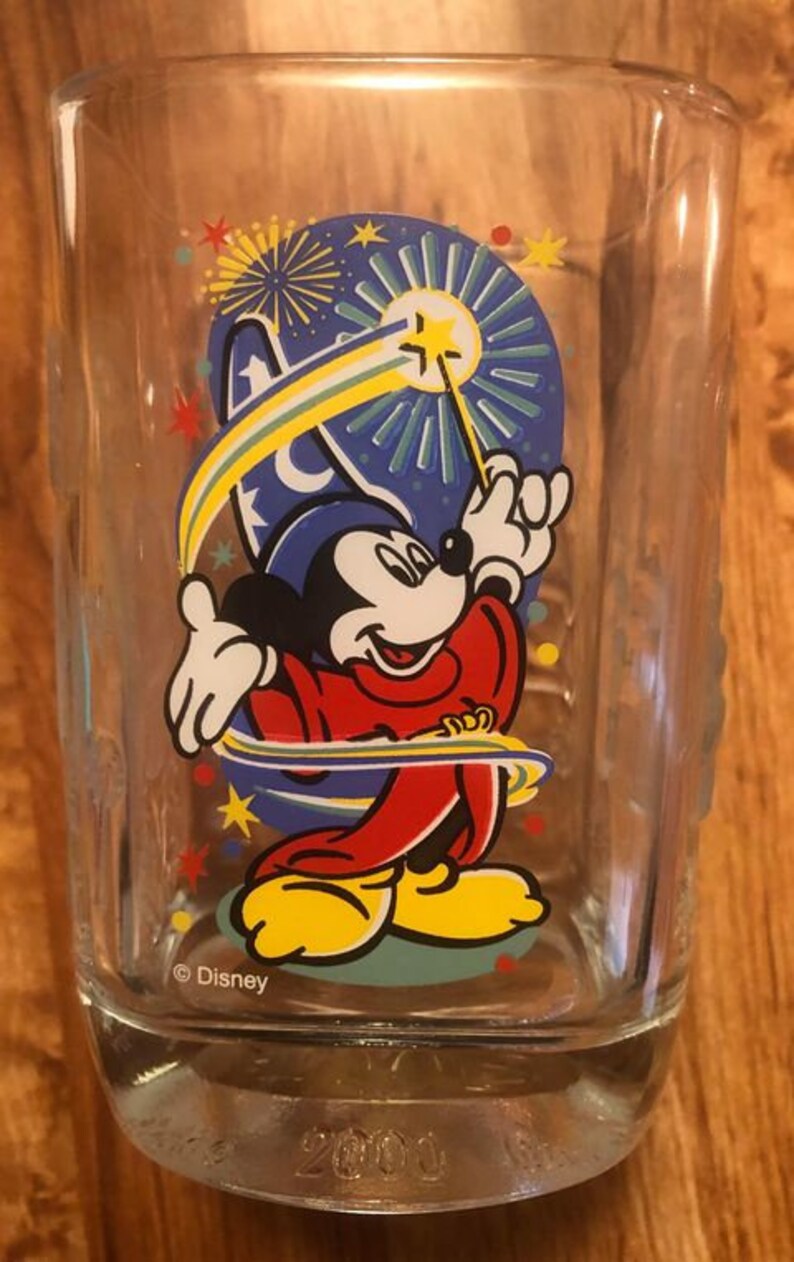 Set of Disney Mickey Mouse Glasses Produced in 2000 Etsy