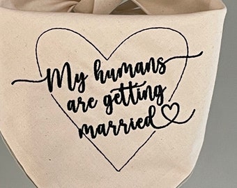 My Humans are Getting Married Dog Tags Personalized for Wedding Pets Dog Engagement Announcement Bridal Shower Gifts for Couples Dog Lovers Owner Pet Accessories for Cat Dog Dad Mom Bride to be Gift