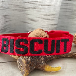 Personalized Dog Collar Embroidered with Pet Name and Phone Number/Personalized Dog Collar