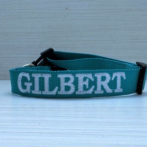 Personalized Dog Collar Embroidered with Pet Name and Phone Number/Personalized Dog Collar