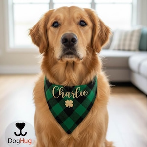 Shamrock Personalized Dog Bandana| Pet Gift | St. Patrick's Day