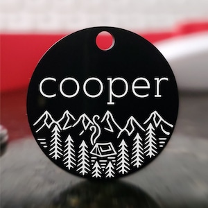 Personalized Stainless Steel Dog Tag: Engraved Pet ID, QR Code