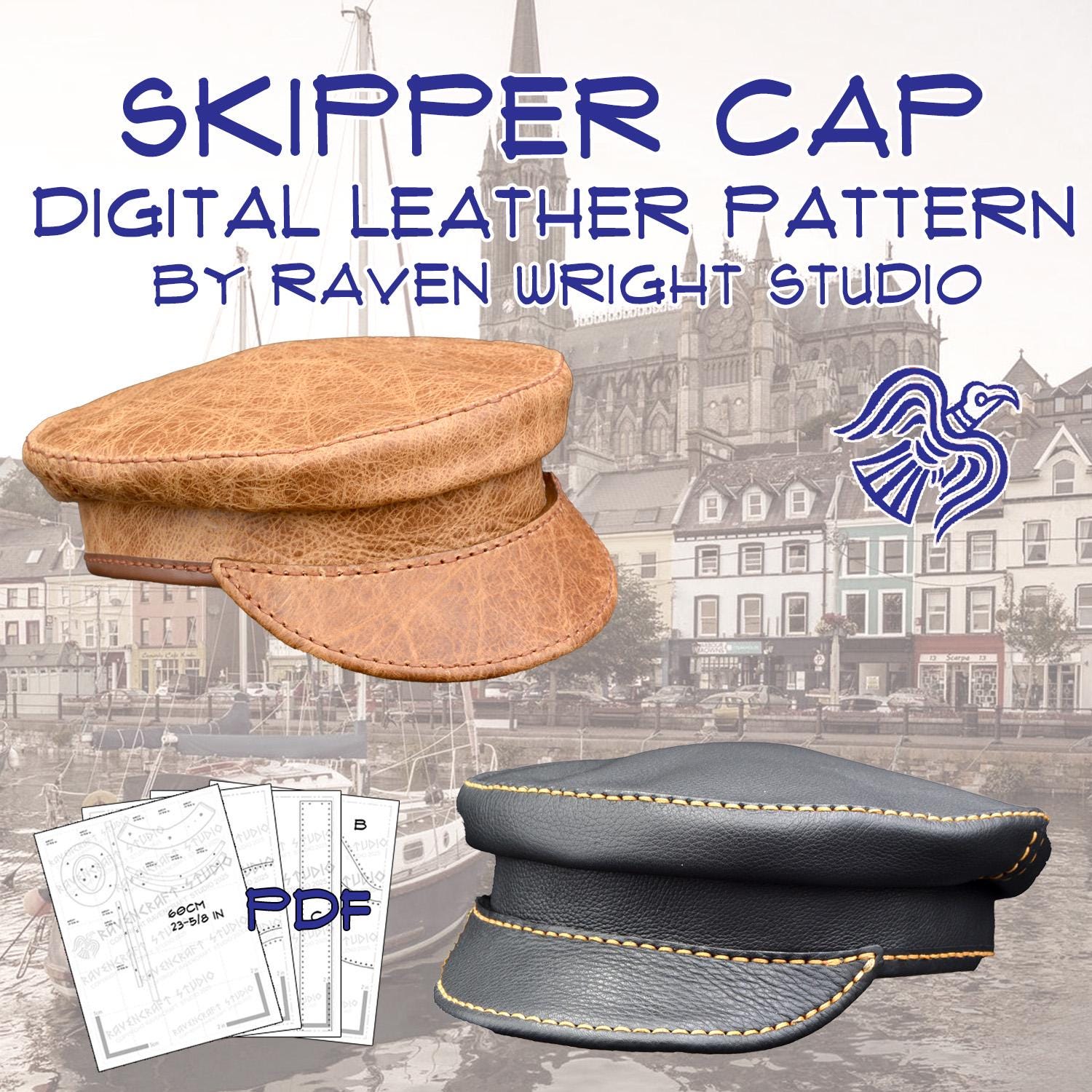 Leather Skipper Cap DIY Pattern - Etsy