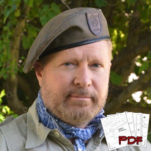 Modèle DIY de béret en cuir