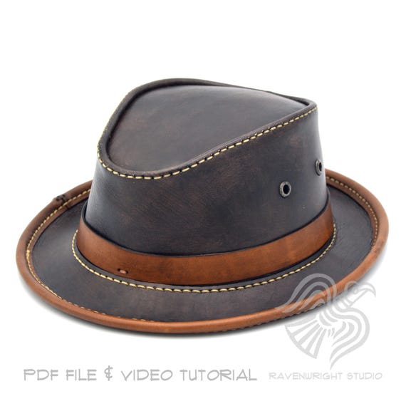 Leather Soho Fedora Hat DIY Pattern