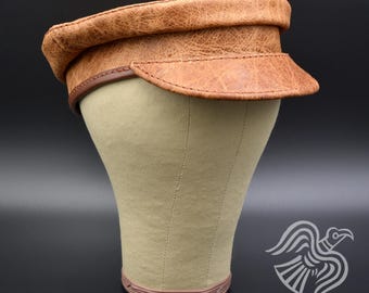 Leather Skipper Cap DIY Pattern