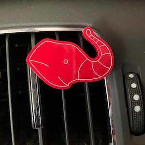 VERTICALE Autoventilatiemaskerhouder | Oversteek cadeau | Olifant gevormd | Kofferbak omhoog | Auto charme | Initiatiegeschenk | Zuster geschenk | Deltaverjaardag cadeau