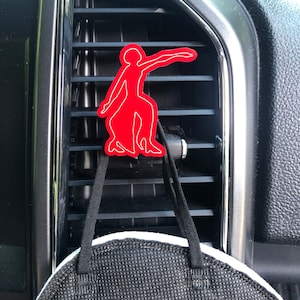 HORIZONTAL Car Vent Mask Holder or Charm | Delta Sigma Theta | Fortitude | Crossing Gift | Initiation Gift | Soror Gift | Deltaversary Gift