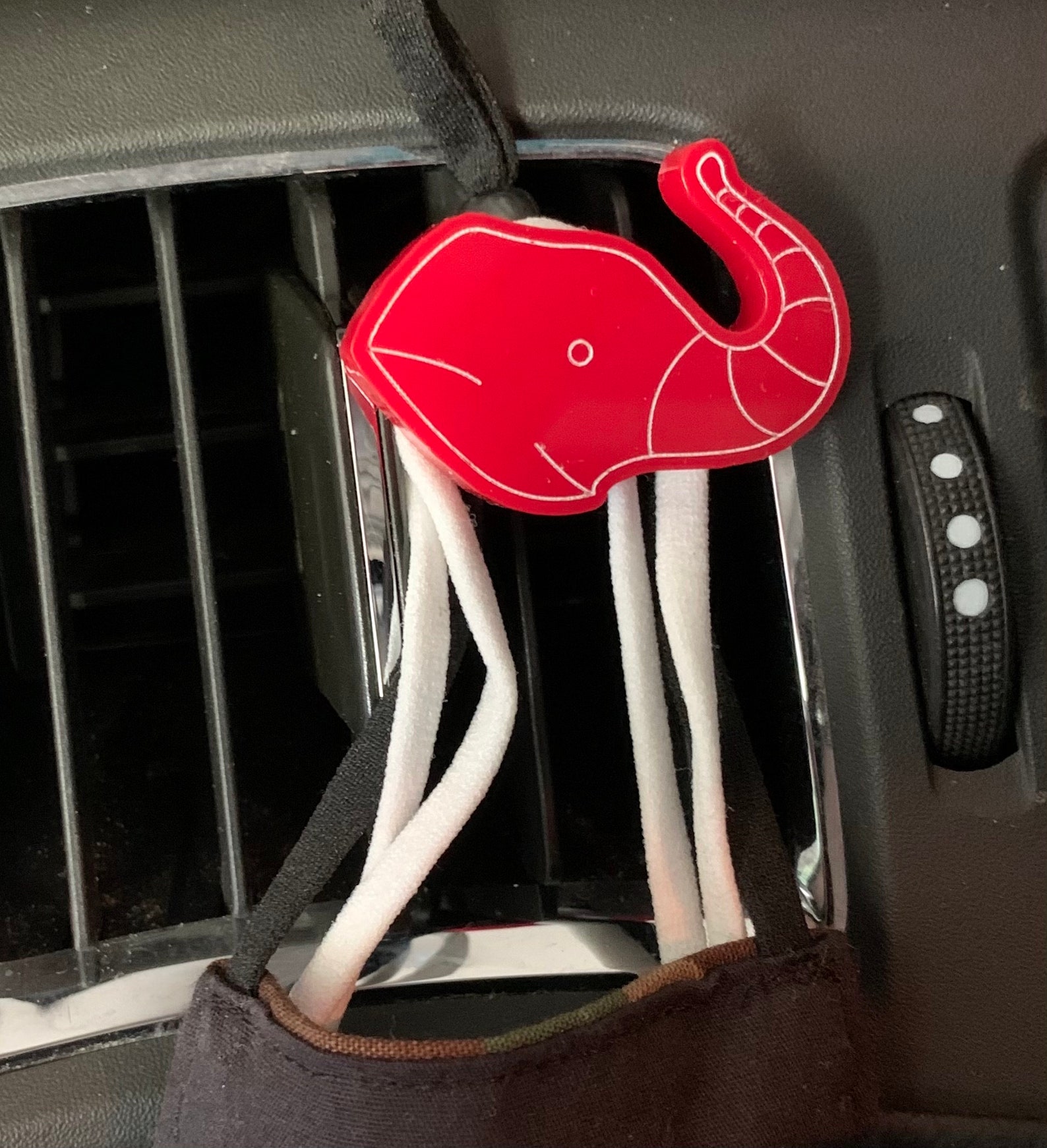 Car Vent Mask Holder Crossing Gift Elephant Shaped Trunk Etsy