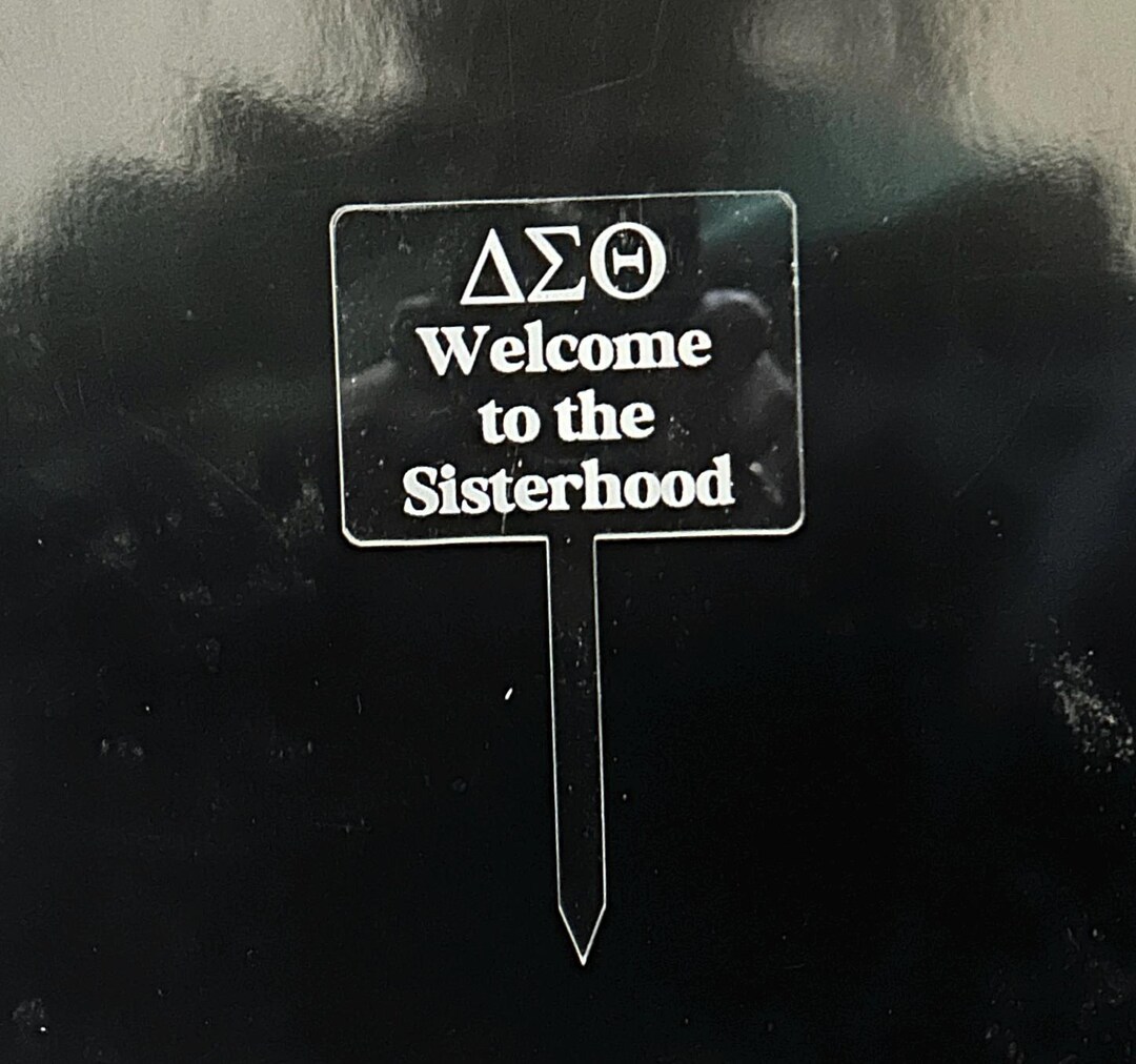 Delta Sigma Theta Welcome to the Sisterhood Plant Stake | Laser ...