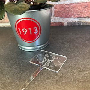 Delta Sigma Theta Sorority Plant Stake | Elephant | Laser Engraved Clear Acrylic | Sorority - Crossing - Initiation - Deltaversary Gift