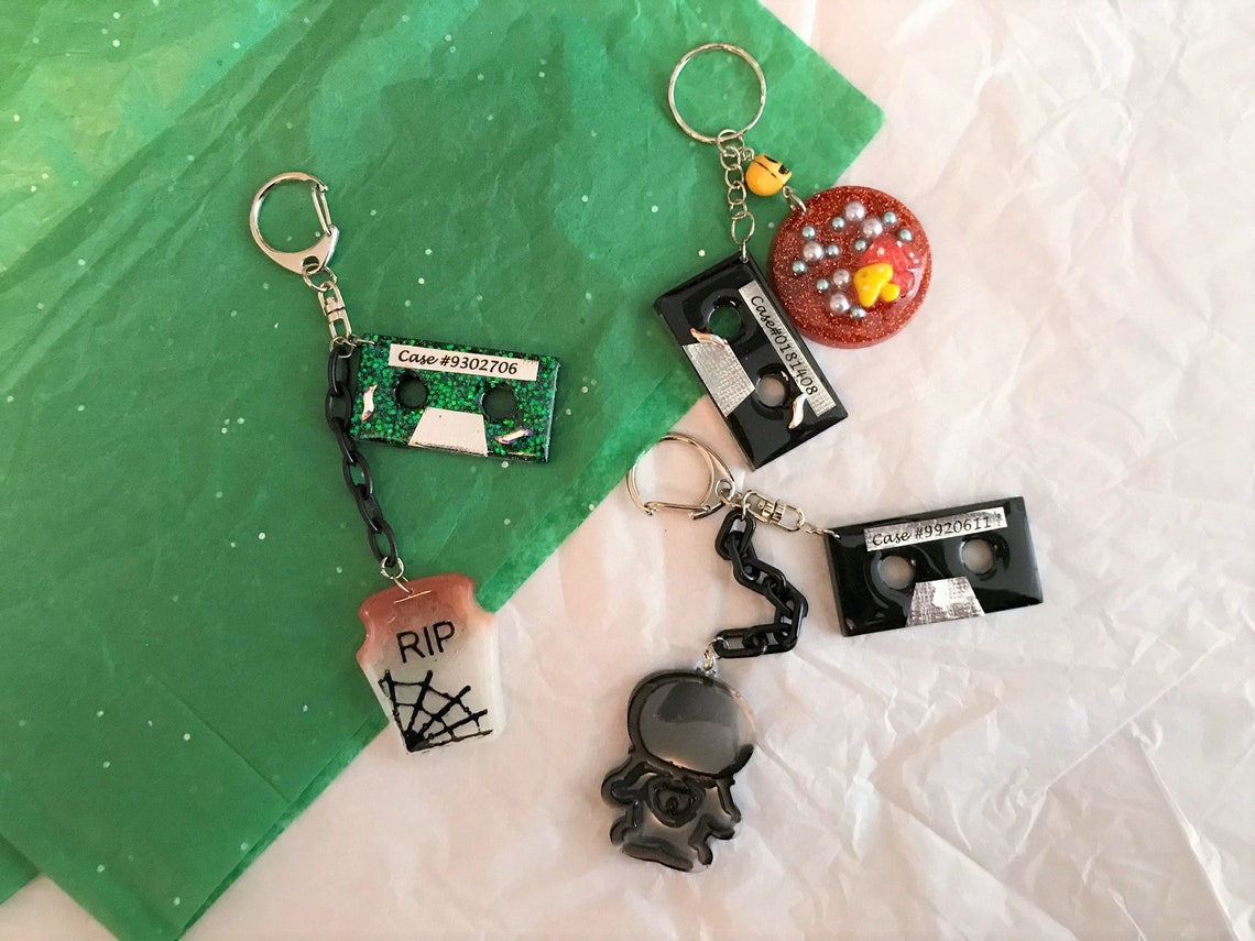 Cassette tape keychains inspired by The Magnus Archives Etsy