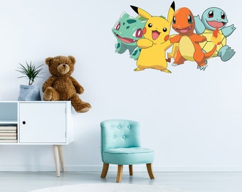 Pokemon Wandkunst Wandbild Qualität Pastable Tapete Aufkleber Pokemon Wandkunst Wandbild Qualität Pastable Tapete Aufkleber